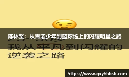 陈林坚：从青涩少年到篮球场上的闪耀明星之路
